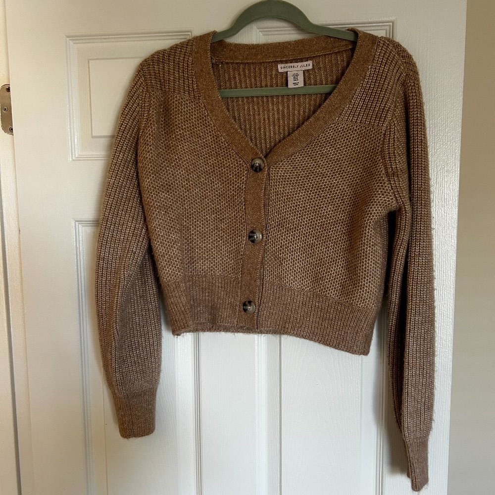 Cropped Knit Sweater